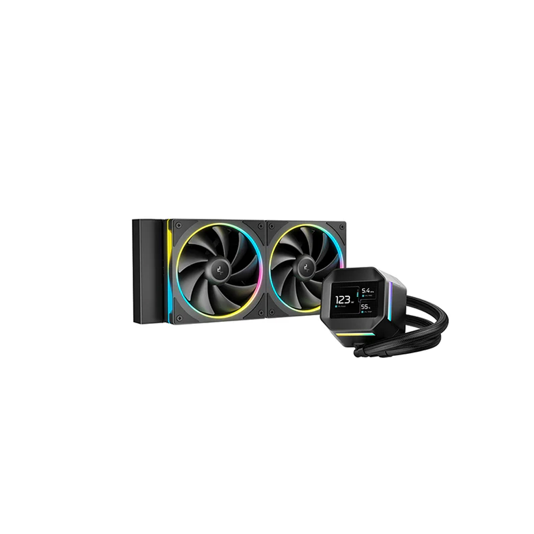 ENFRIAMIENTO LIQUIDO RGB DEEPCOOL LM240 AIO 240MM LGA1851/AM5 R-LM240-BKDMMC-1 NEGRO