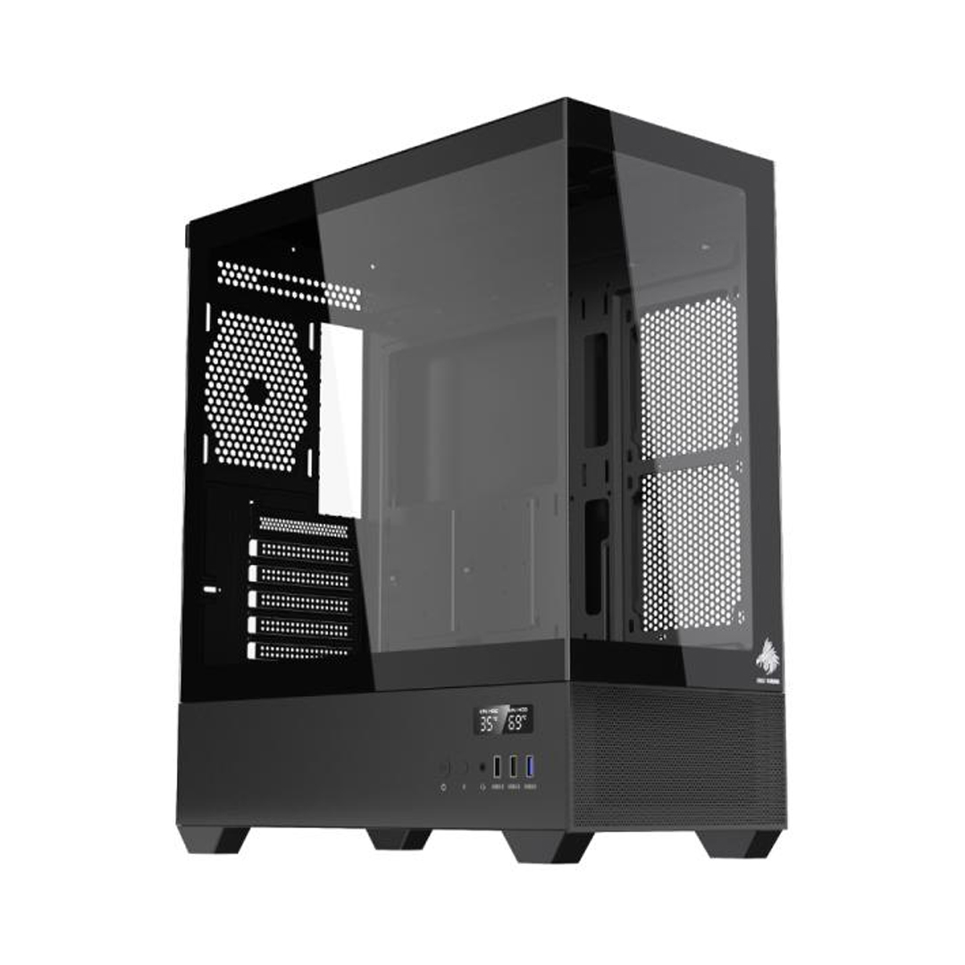 CASE EAGLE WARRIOR CG01TZRA001C MID TOWER SIN VENTILACION INCLUIDA CON VIDRIO TEMPLADO FRONTAL