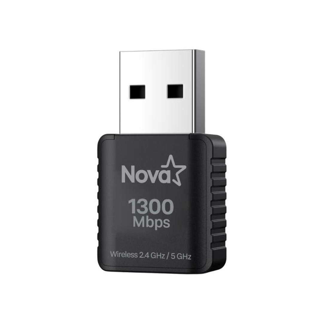 ADAPTADOR WIFI USB NOVA UWF-908 1300MBPS E010-174