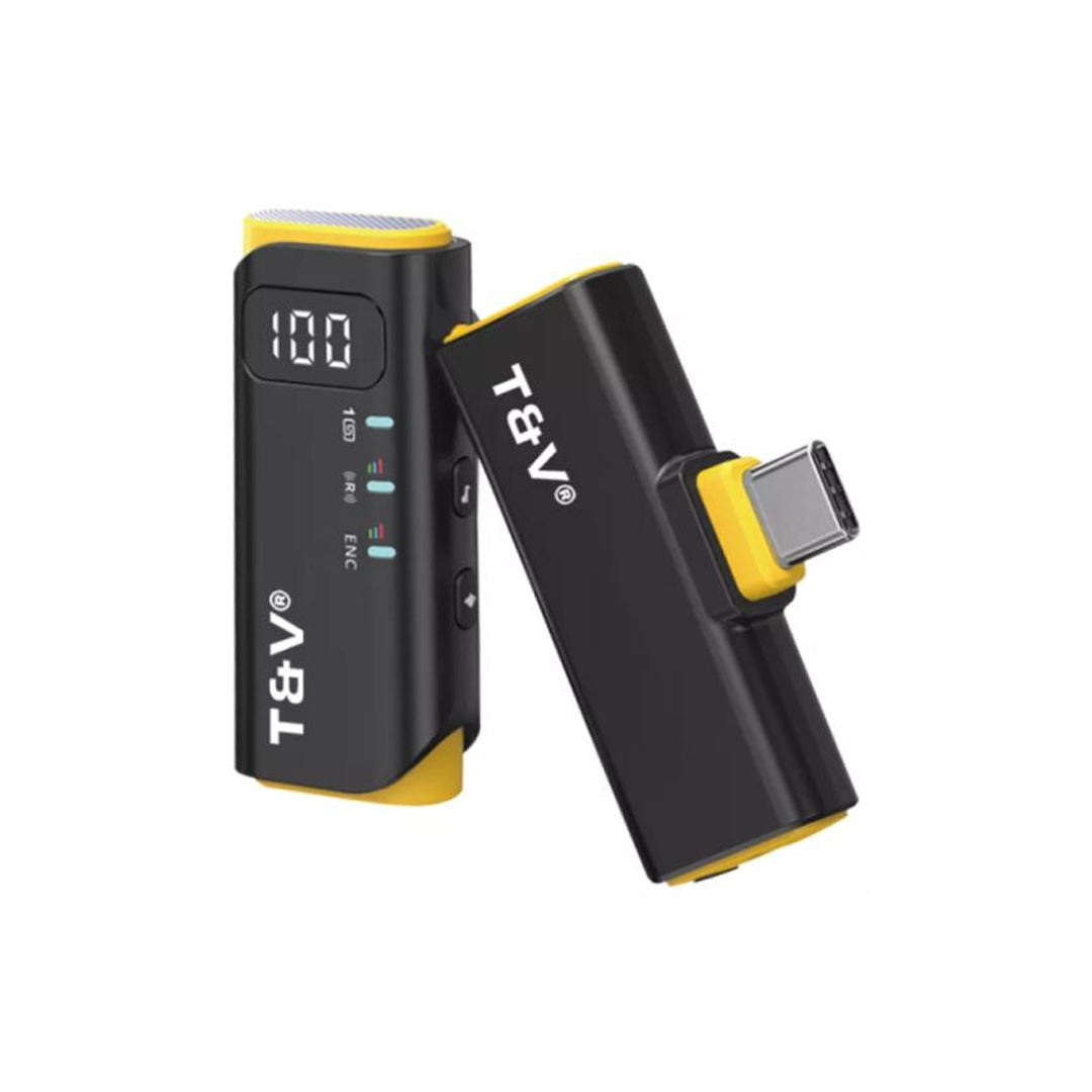 MICRÓFONO THONET & VANDER VX350 INALÁMBRICO USB-C LAVALIER CON CANCELACIÓN DE RUIDO HK096-03681 NEGR
