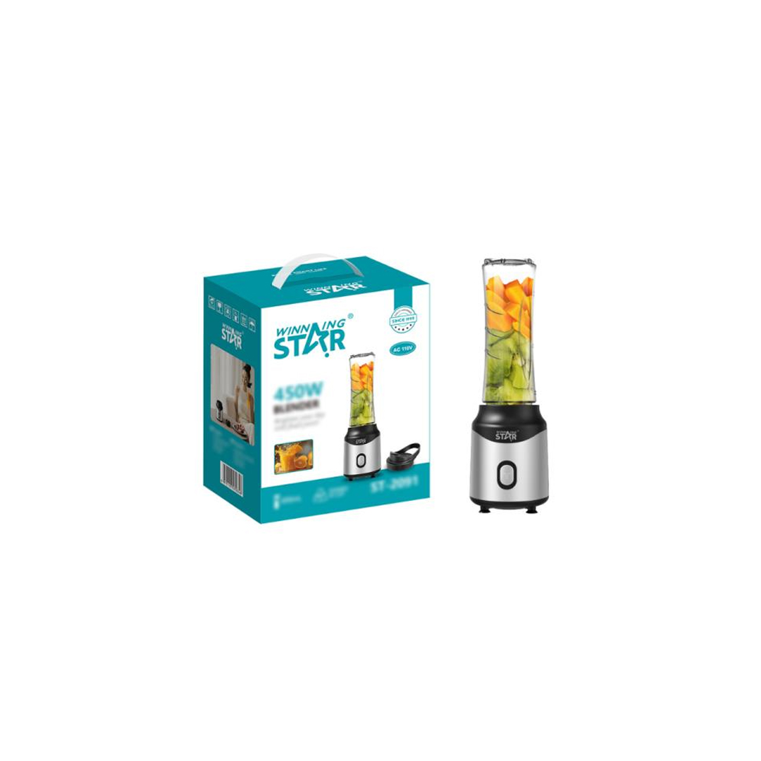 LICUADORA WINNING STAR ST-2091 450W 600ML ZZJ-1784-WST-110V-16015 NEGRO / GRIS
