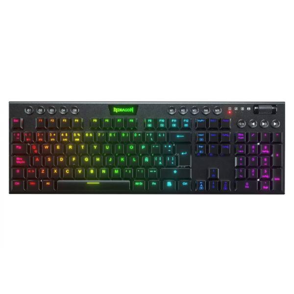 TECLADO RGB REDRAGON HORUS FS K619 MECANICO ALAMBRICO ESPAÑOL SWITCH ROJO